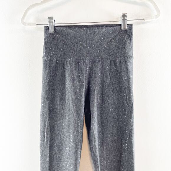 Carbon38 High Rise Foil Leggings in Melt Heather Gray Medium - Picture 5 of 10